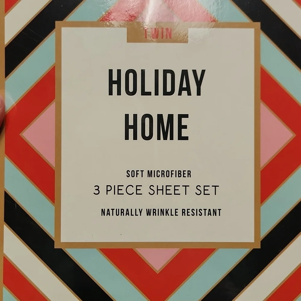 NWT reindeer microfiber Twin sheet set